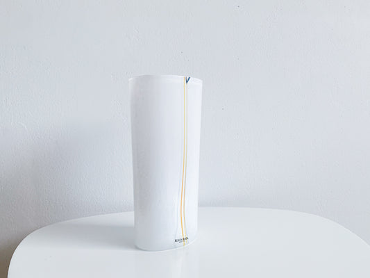 Rainbow vase by designer Bertil Vallien, Kosta Boda Sweden
