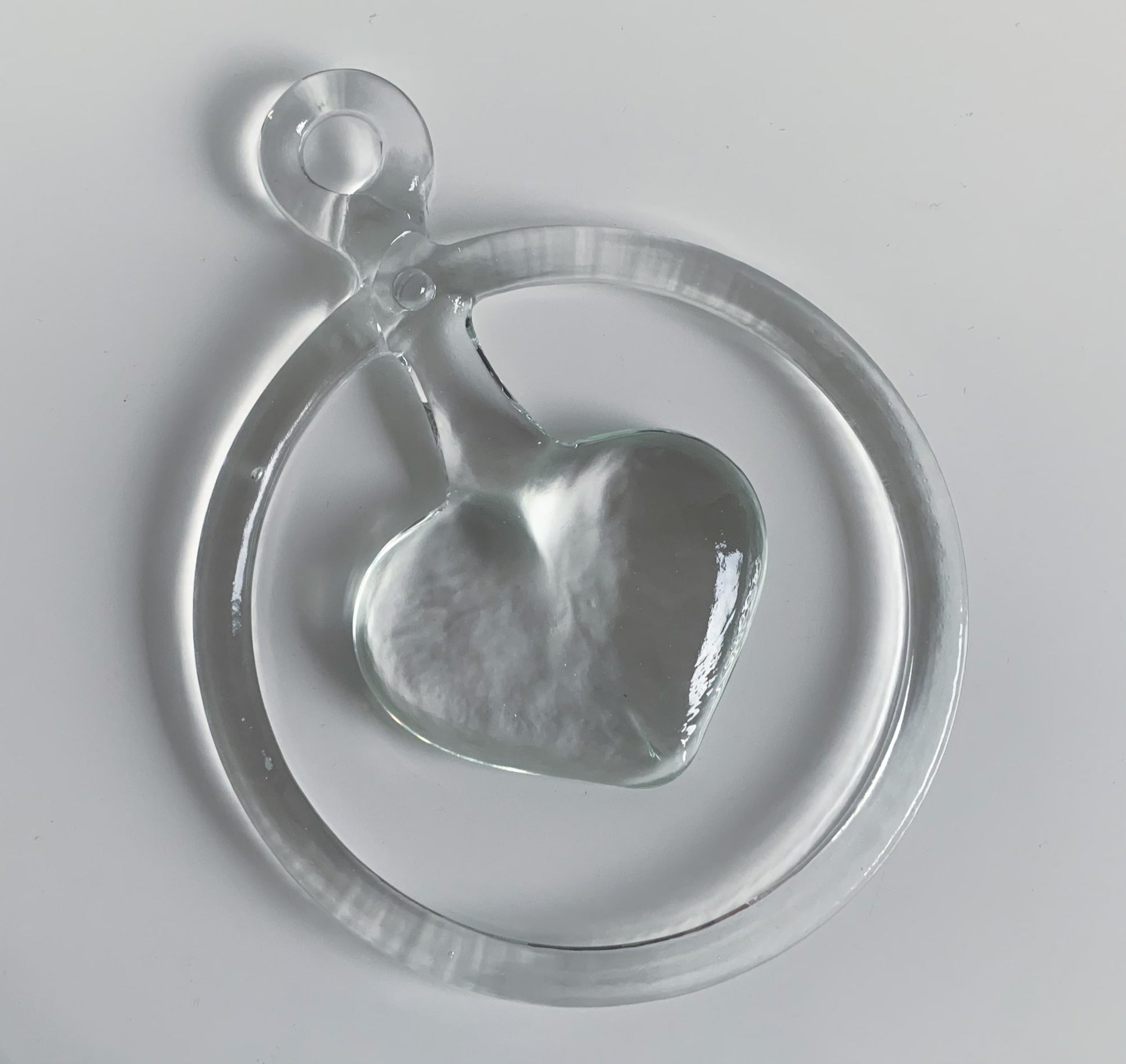 Vintage clear glass hanging Scandinavian decor