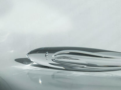 Vicke Lindstrand Kosta Boda, Crystal Fish 1960s Signed