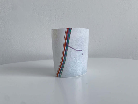 Vintage Rainbow vase by Bertil Vallien, Kosta Boda Sweden, 1980s