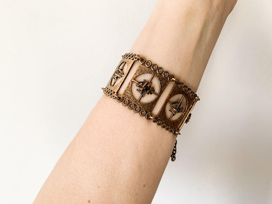 Kultaseppa Salovaara, Bronze Modernist Bracelet, Finland
