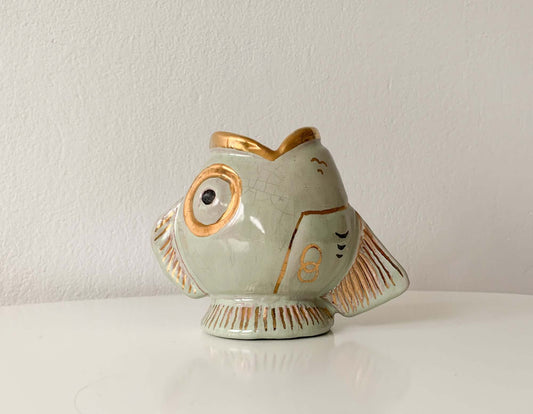 Vintage ceramic vase & pencil holder, likely Kupittaan Savi