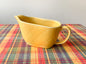 Yellow Rörstrand ceramic creamer, series Duka med mej, 1950s