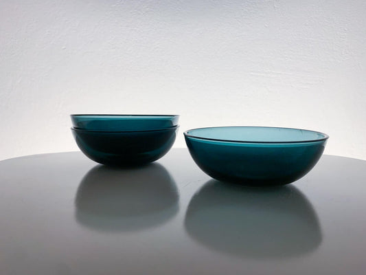 Iittala Erkki Vesanto, 3 Dessert Bowls 4329, Finland 1950s