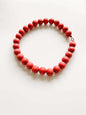 Aarikka Finland, Red wooden bead necklace