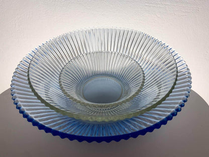 Goran Hongell Karhula, Large Sapphire Bowl Sade 26 cm, 1950s
