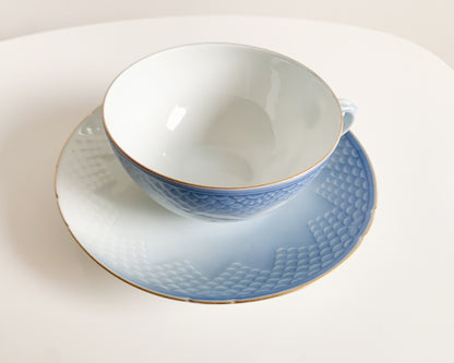 Seagull Tea Cup and Saucer, Fanny Garde for Bing & Grøndahl, Denmark