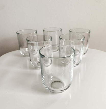 Kaj Franck Iittala 6 Luna glasses 1970s Finland