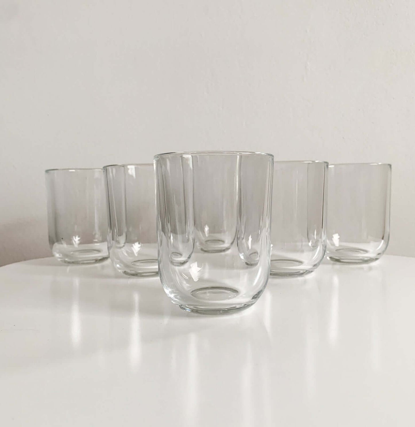 Kaj Franck Iittala 6 Luna glasses 1970s Finland