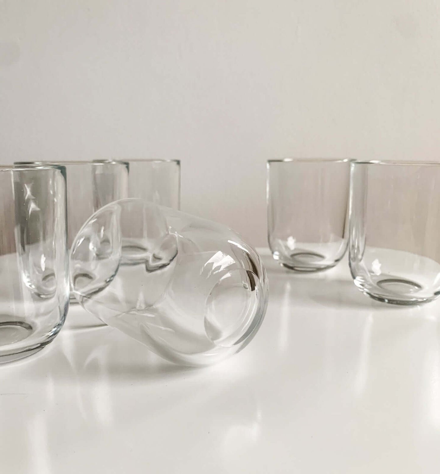 Kaj Franck Iittala 6 Luna glasses 1970s Finland