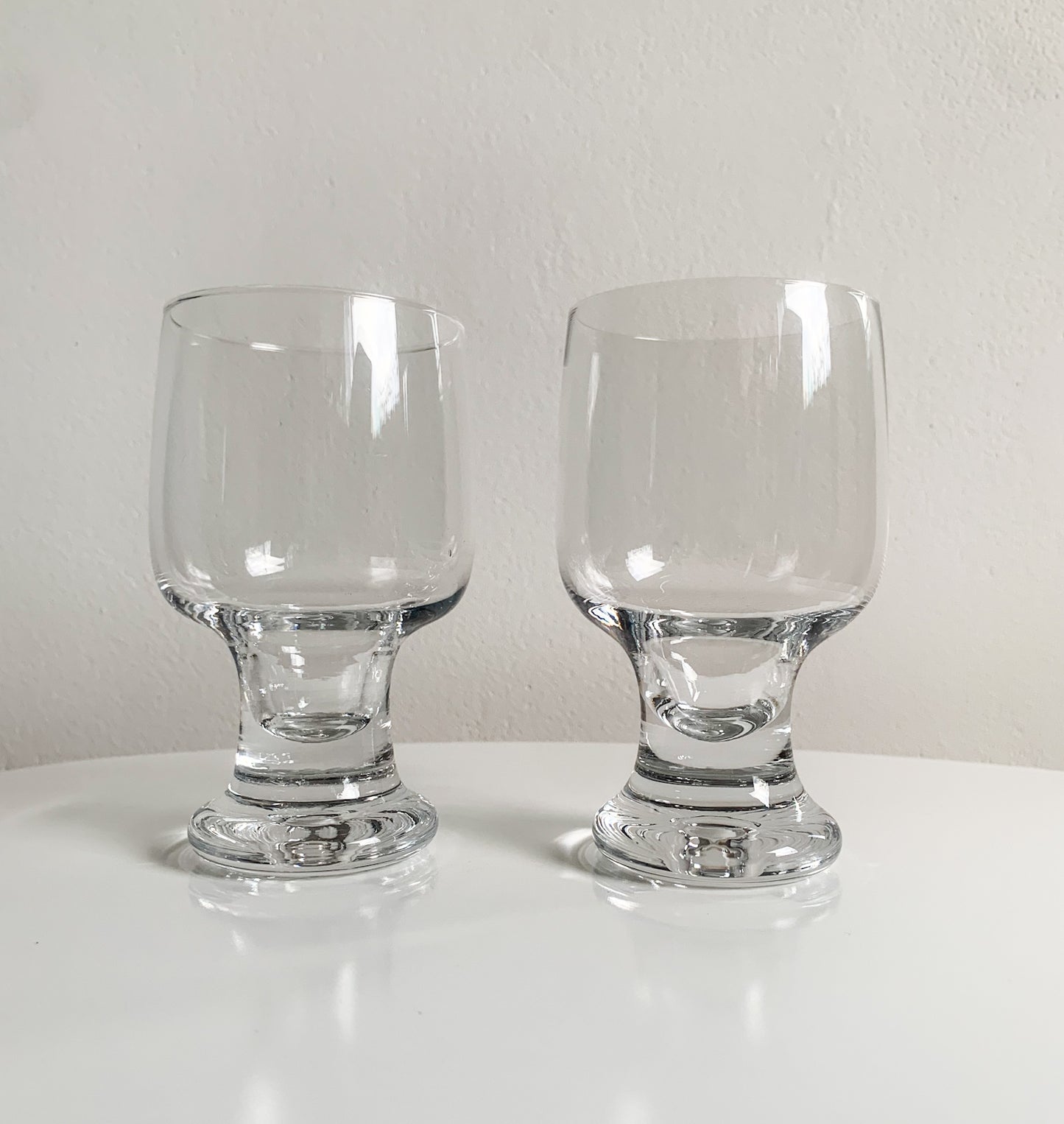 Tapio Wirkkala for Iittala Finland, Duo “Joiku” wine glasses