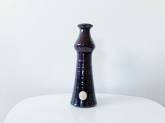 Vintage ceramic vase Orvokki Okki Laine Kupittaan Savi Finland 1960s
