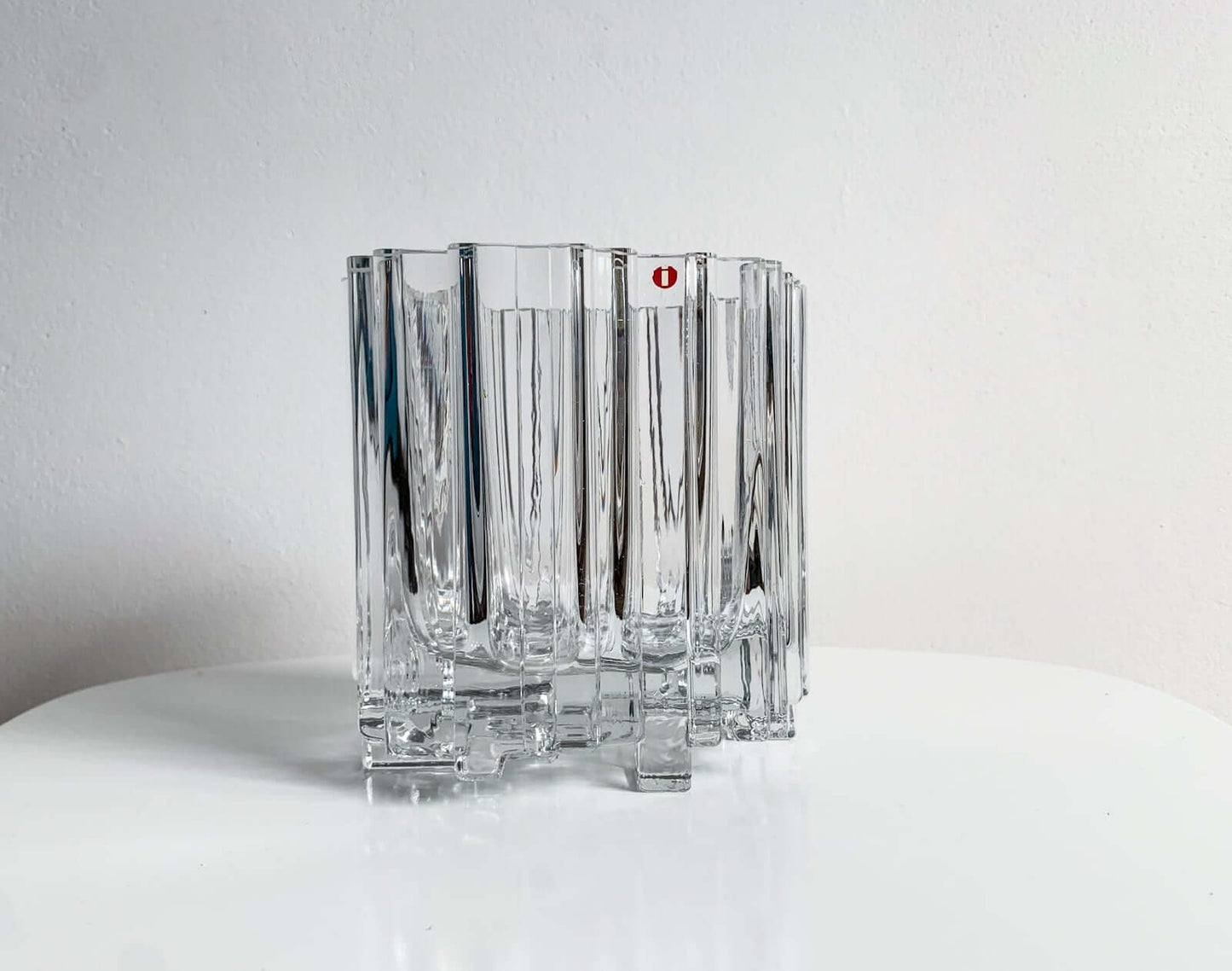Tapio Wirkkala Iittala, Crystal Vase Arcadia 1970s Finland
