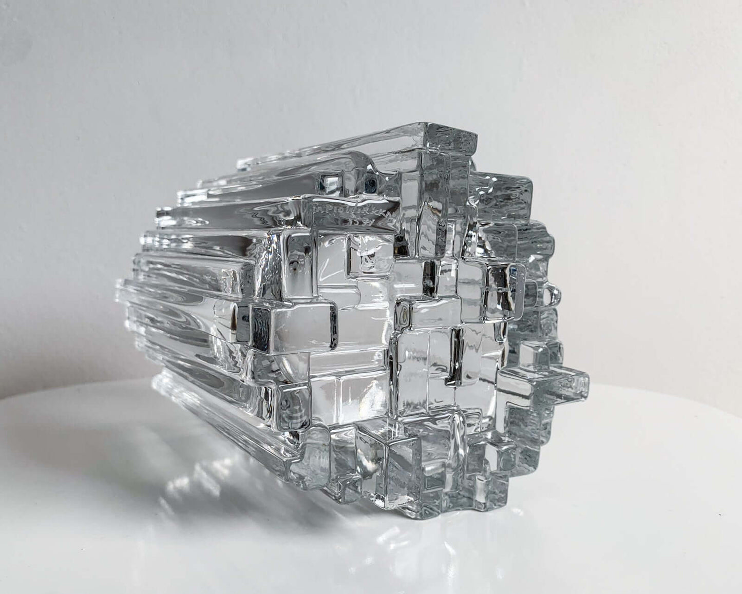 Tapio Wirkkala Iittala, Crystal Vase Arcadia 1970s Finland