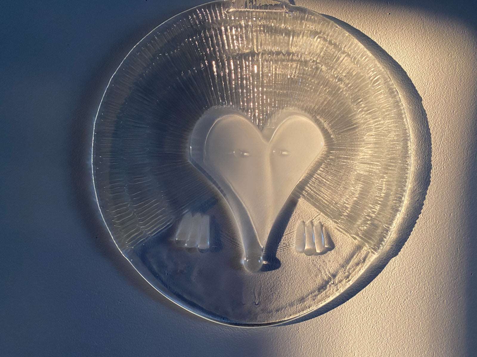 Nuutajarvi Nuutajärvi Hedgehog crystal wall hanging