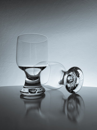 Tapio Wirkkala for Iittala Finland, Duo “Joiku” wine glasses
