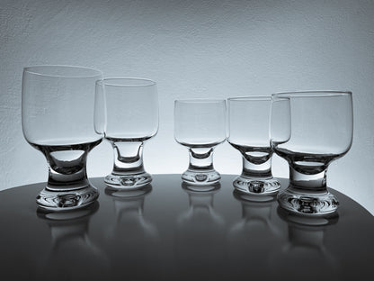 Tapio Wirkkala for Iittala Finland, Duo “Joiku” wine glasses