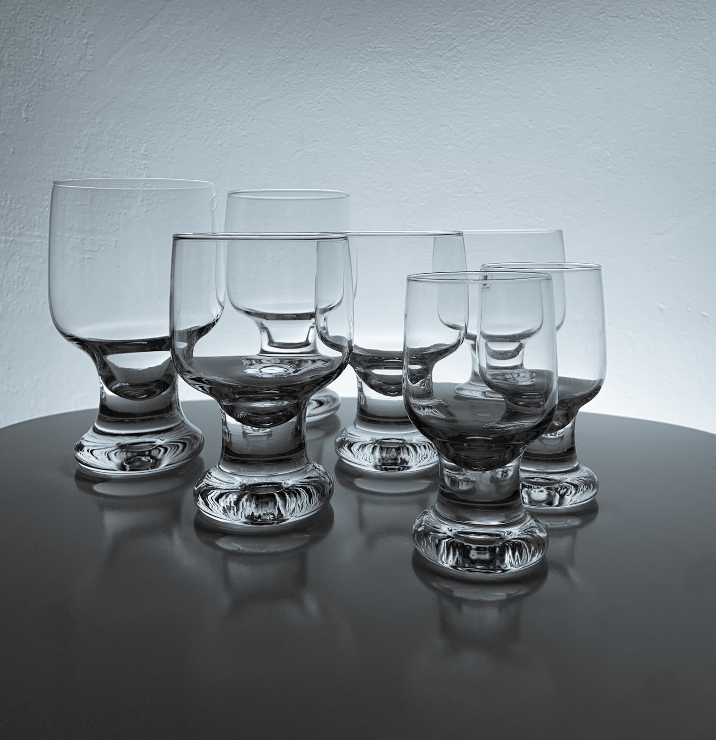 Tapio Wirkkala for Iittala Finland, Duo “Joiku” wine glasses