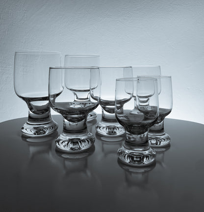 Tapio Wirkkala for Iittala Finland, Duo “Joiku” wine glasses
