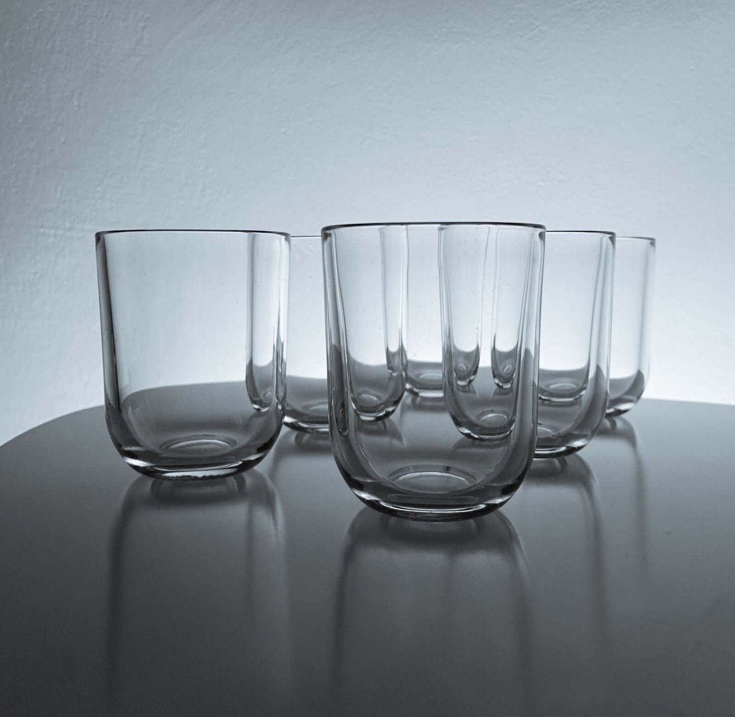 Kaj Franck Iittala 6 Luna glasses 1970s Finland