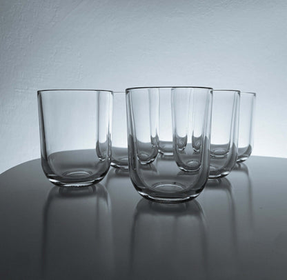 Kaj Franck Iittala 6 Luna glasses 1970s Finland
