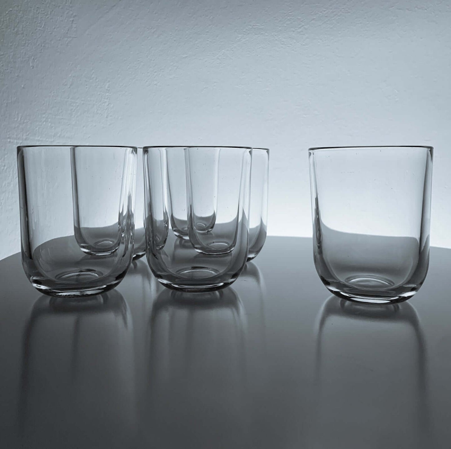 Kaj Franck Iittala 6 Luna glasses 1970s Finland