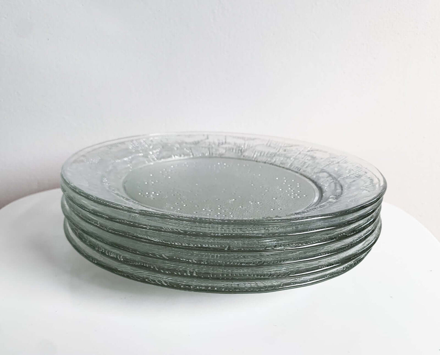 Riihimaki Finland, Full Set of 6 Plates Nothern Lights, 1970s Unused