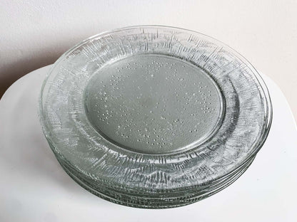 Riihimaki Finland, Full Set of 6 Plates Nothern Lights, 1970s Unused