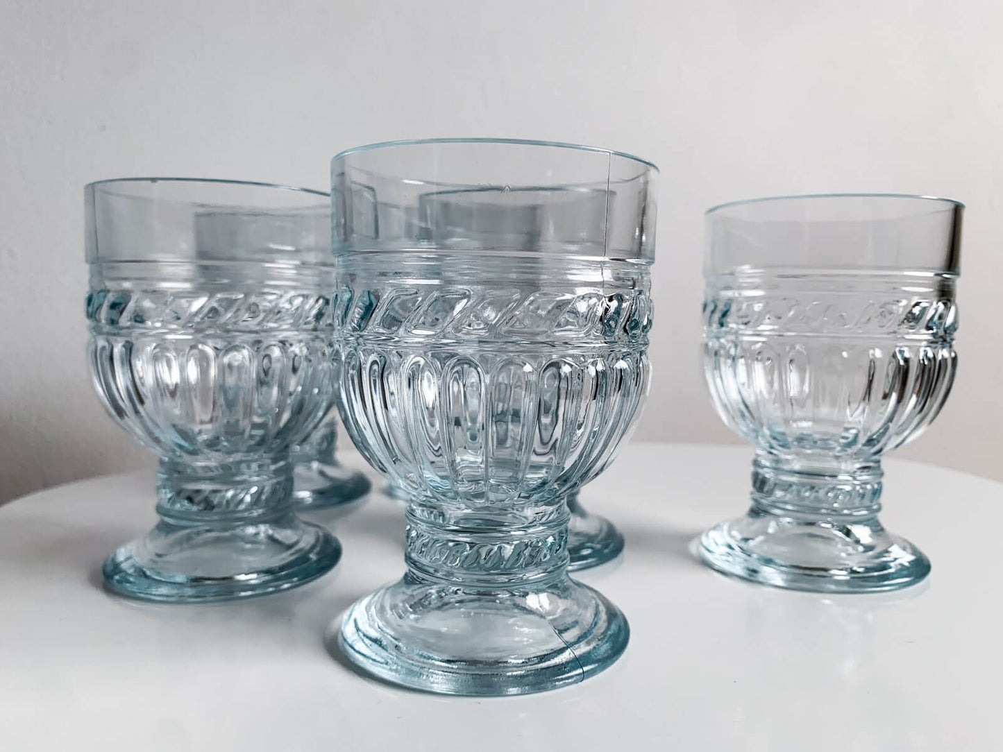 Riihimaen Lasi, Full Set of 6 Glasses Olga, 1980s Finland