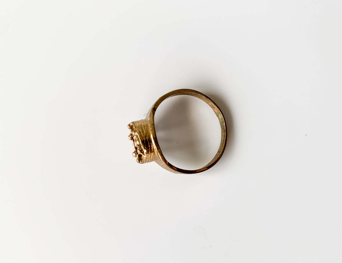 Midcentury brass ring, 1970s