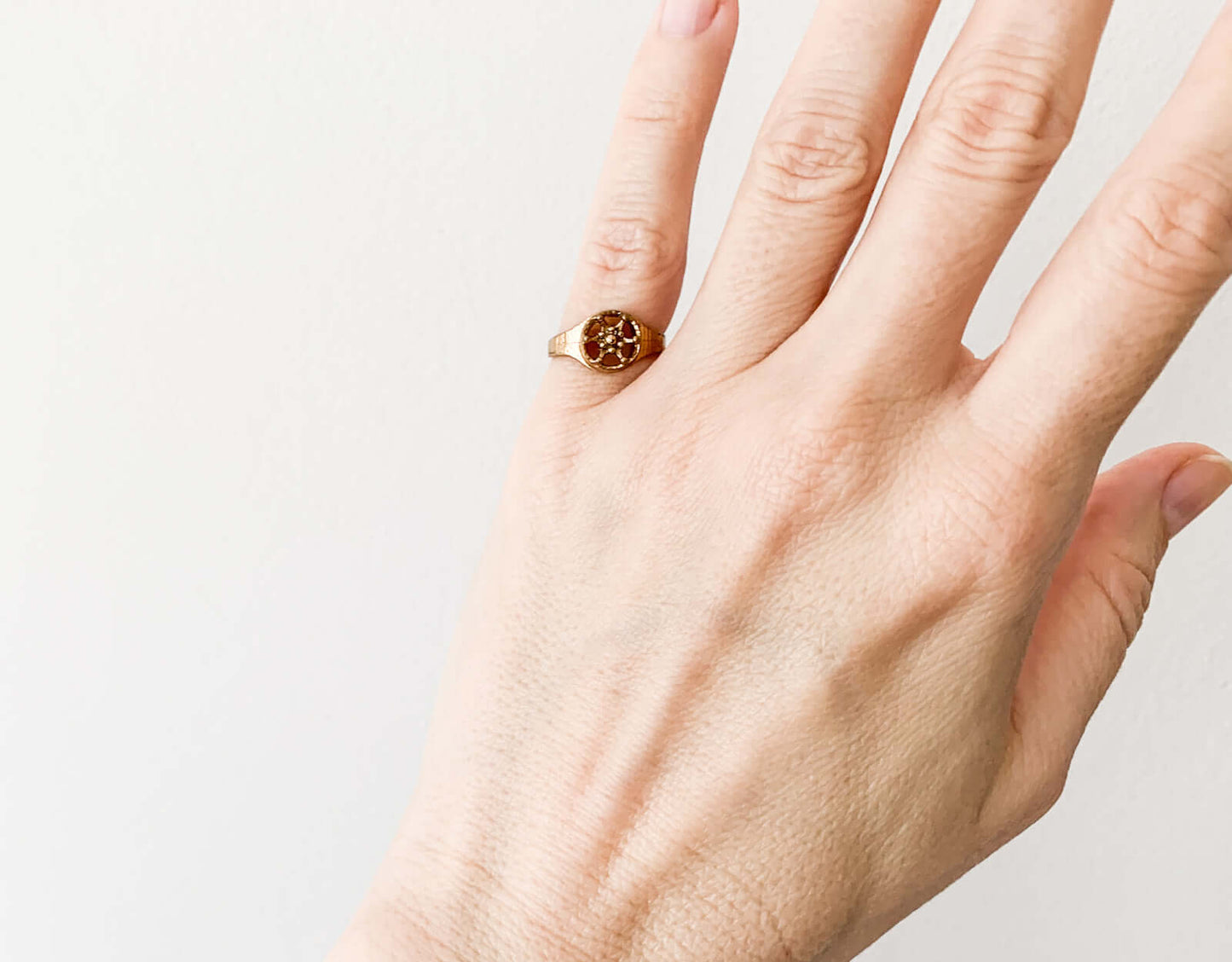 Midcentury brass ring, 1970s