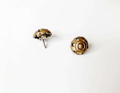 Kalevala Koru Bronze Earrings Sirkkalehti Series