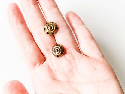 Kalevala Koru Bronze Earrings Sirkkalehti Series