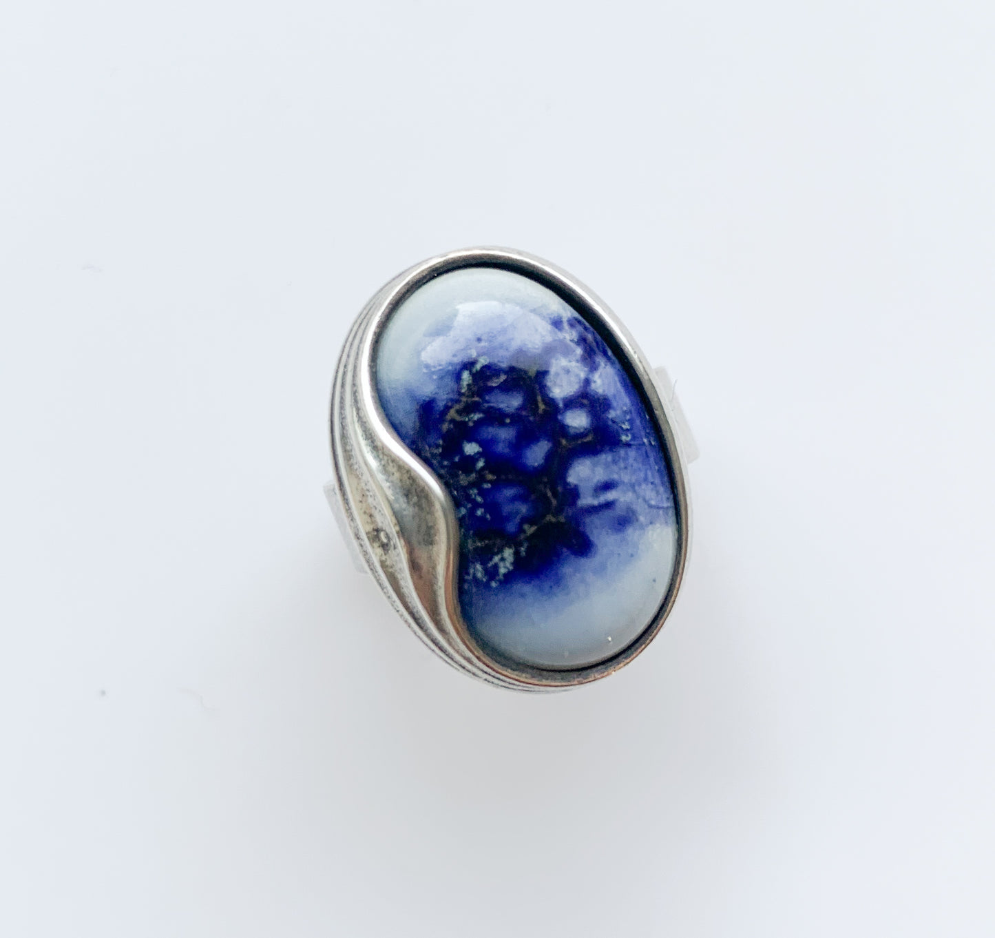 Kalevala Koru | Silver Ring Aalto, blue