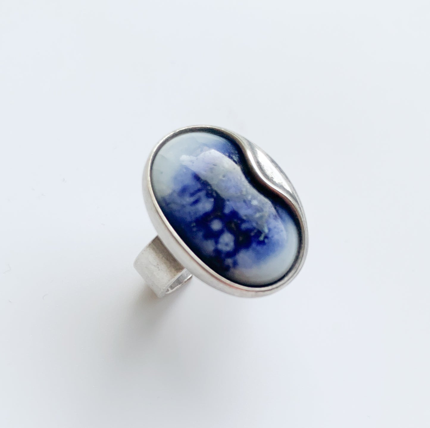Kalevala Koru | Silver Ring Aalto, blue