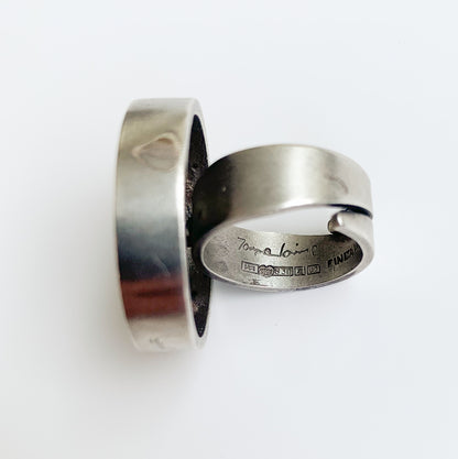 Jorma Laine Large Silver Ring | Turun Hopea, Finland 1973