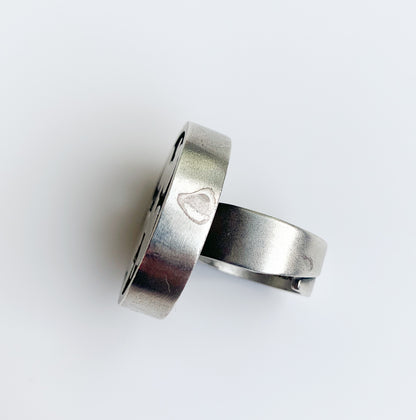 Jorma Laine Large Silver Ring | Turun Hopea, Finland 1973