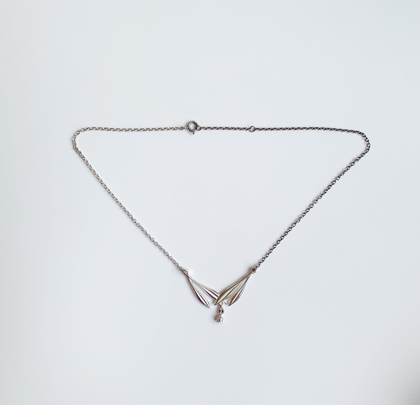 Kalevala Koru Kielo silver necklace by Tony Granholm, Finland