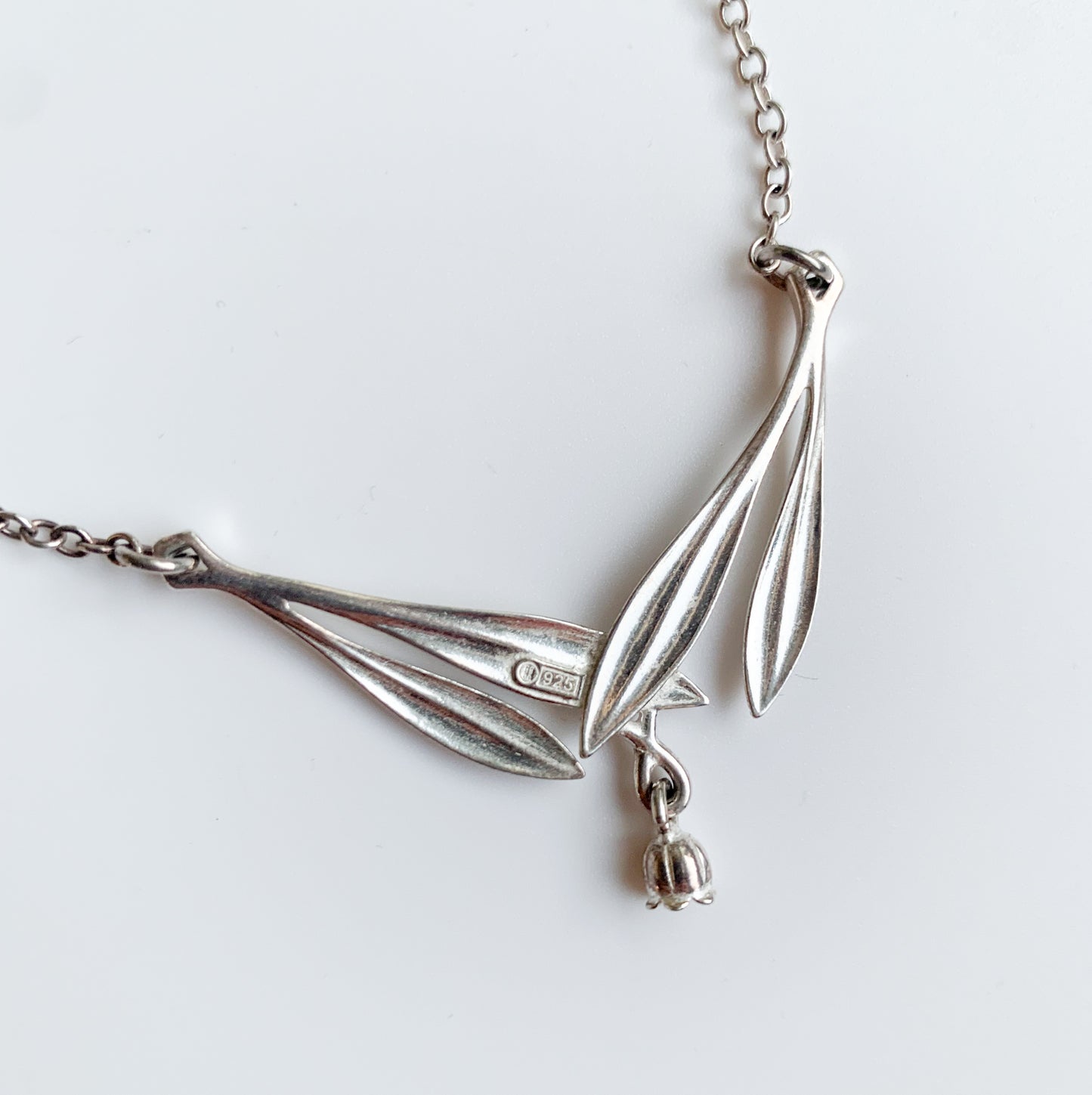 Kalevala Koru Kielo silver necklace by Tony Granholm, Finland