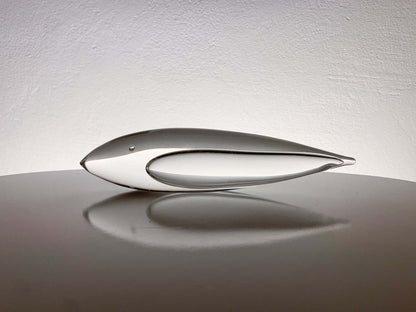 Vicke Lindstrand Kosta Boda, Crystal Fish 1960s Signed