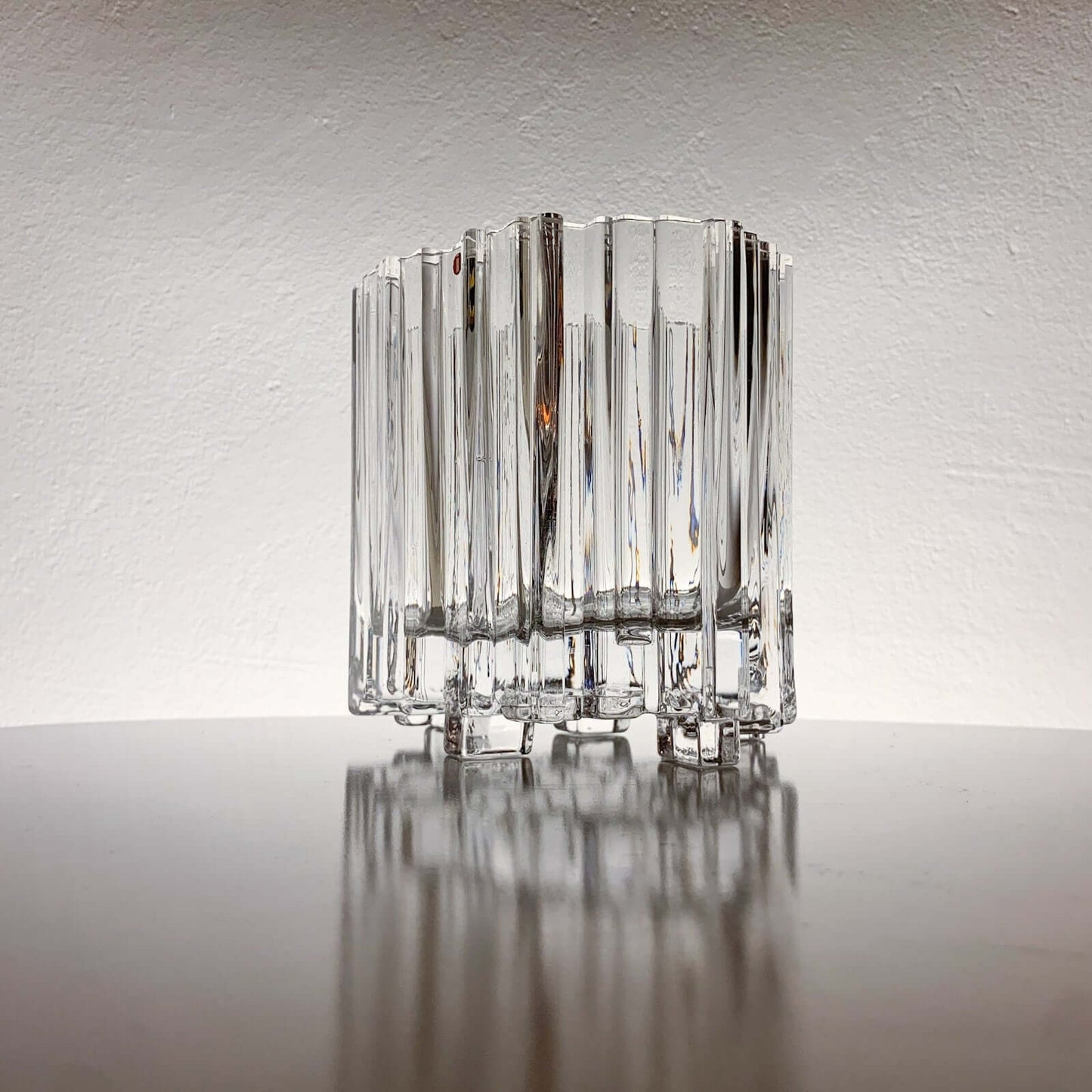 Tapio Wirkkala Iittala, Crystal Vase Arcadia 1970s Finland