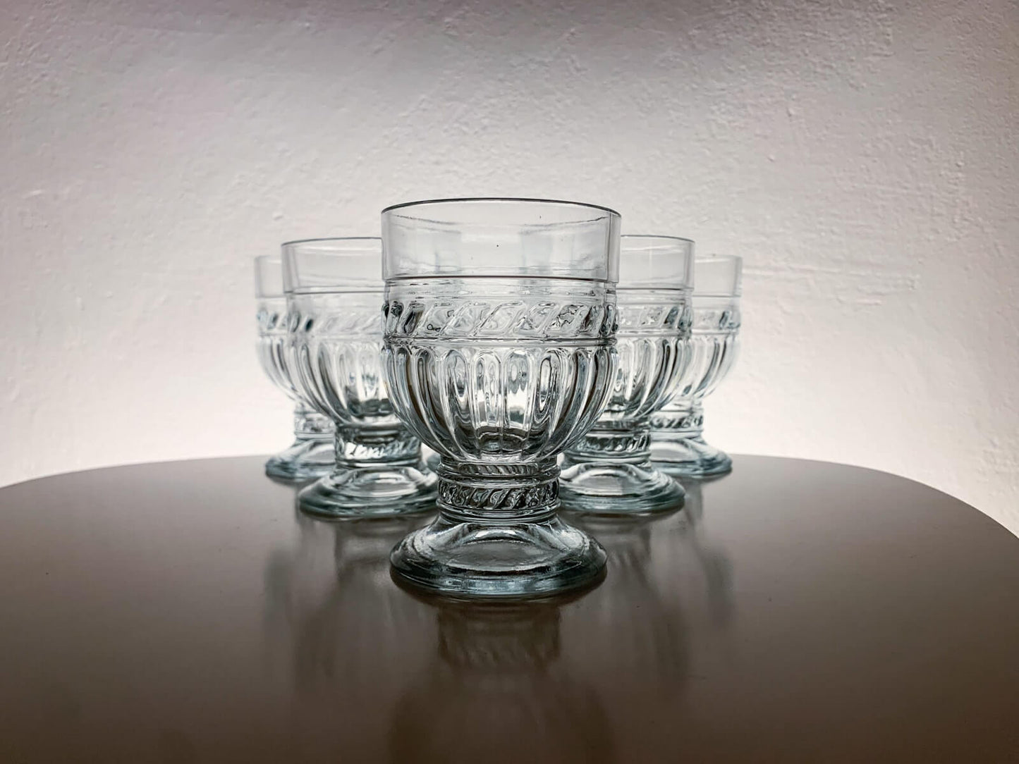 Riihimaen Lasi, Full Set of 6 Glasses Olga, 1980s Finland
