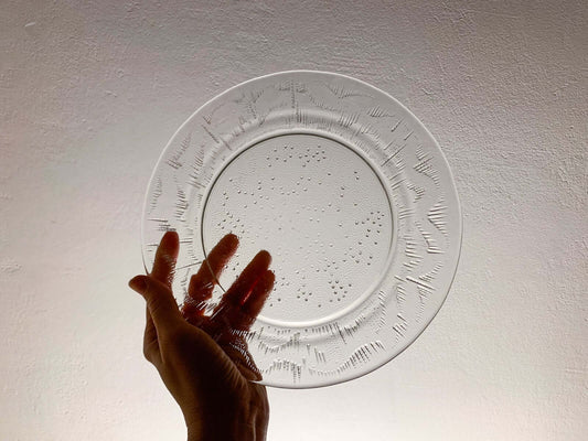 Riihimaki Finland, Full Set of 6 Plates Nothern Lights, 1970s Unused