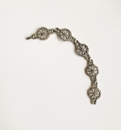 Pewter Finnish "rope" bracelet, 1970s
