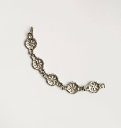 Pewter Finnish "rope" bracelet, 1970s