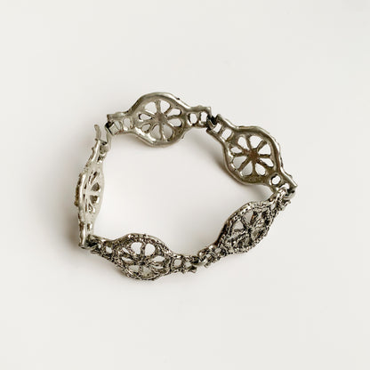 Pewter Finnish "rope" bracelet, 1970s