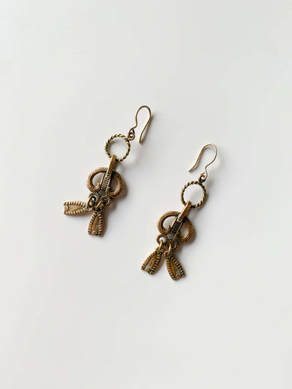 Kalevala Koru “Vyborg Ring” Bronze Earrings
