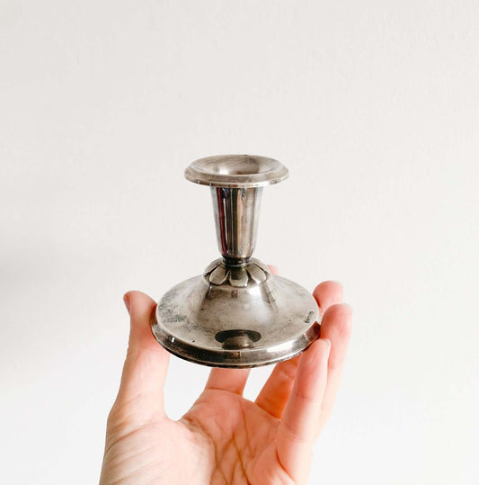 Silver Candle Holder by Salovaara Jewelry, Finland