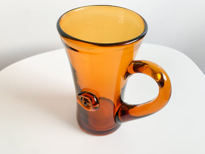 Vintage glass H381 Man's Face by Erik Hoglund, Kosta Boda Sweden, 1960s