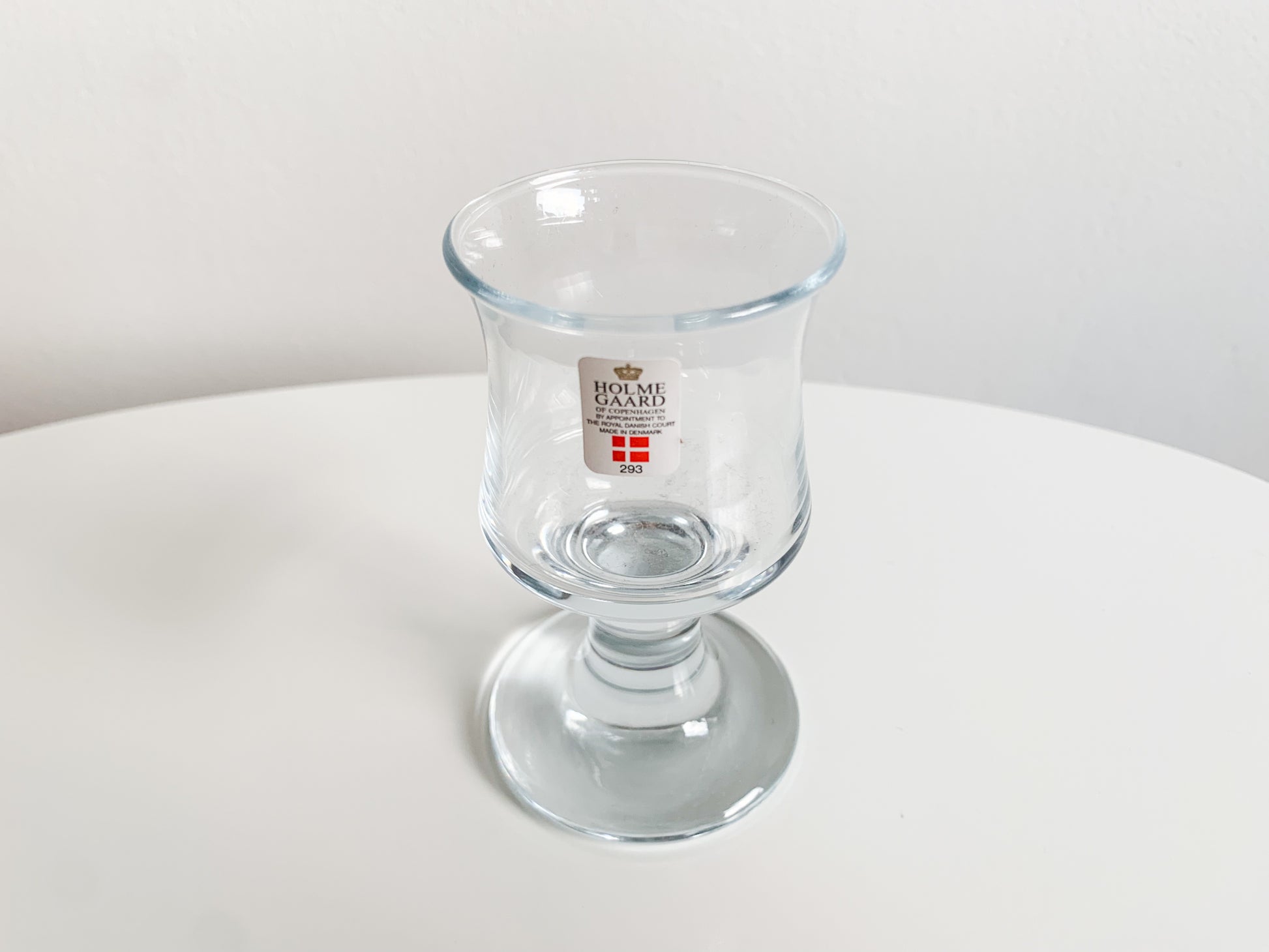 Vintage handmade glasses vodka whiskey Made in Denmark